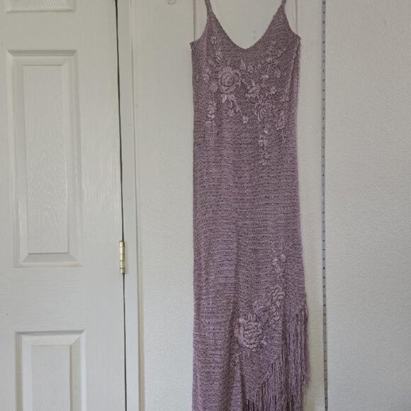 Knit, Bead and Fringe Dress - Picture 2 of 10